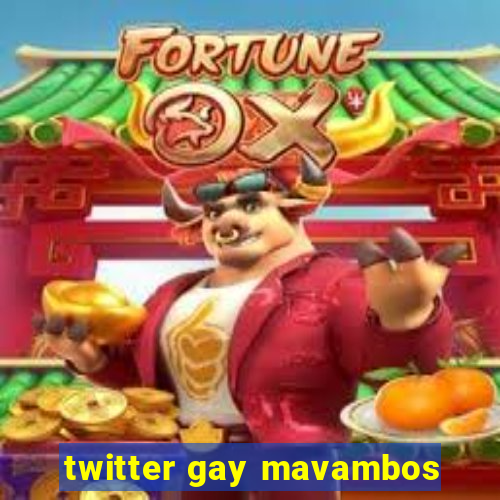 twitter gay mavambos