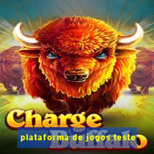 plataforma de jogos teste