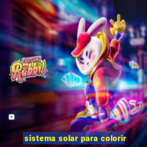 sistema solar para colorir