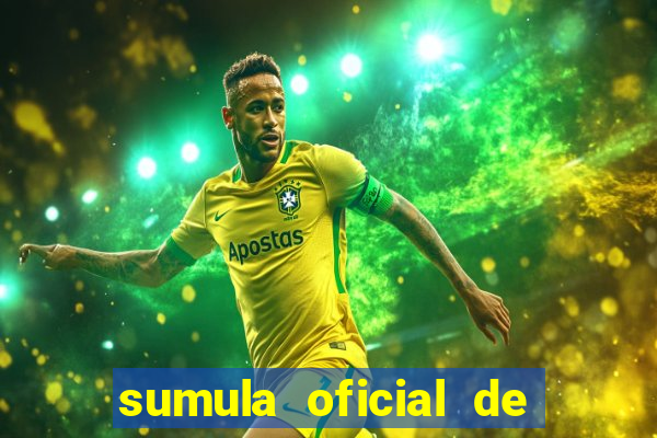 sumula oficial de futebol 7 society excel