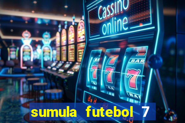 sumula futebol 7 society excel