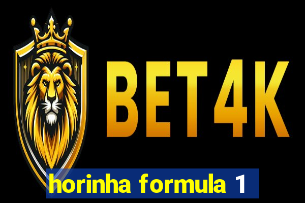 horinha formula 1