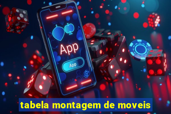 tabela montagem de moveis